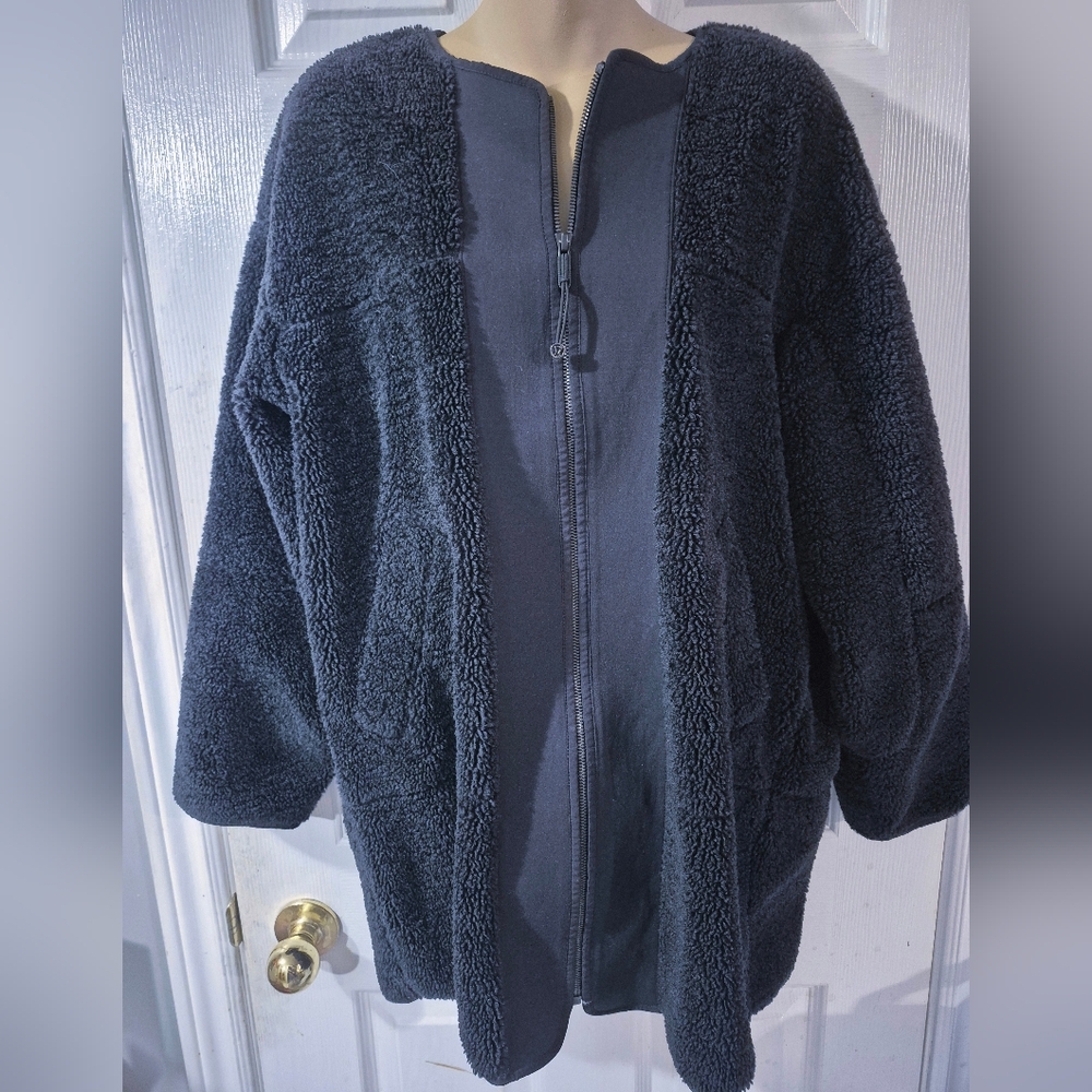 Lululemon Black Sherpa Teddy Jacket Size 6 - Picture 2 of 7
